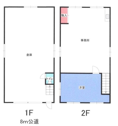 №2455 貸倉庫事務所天王寺区勝山４丁目３７坪